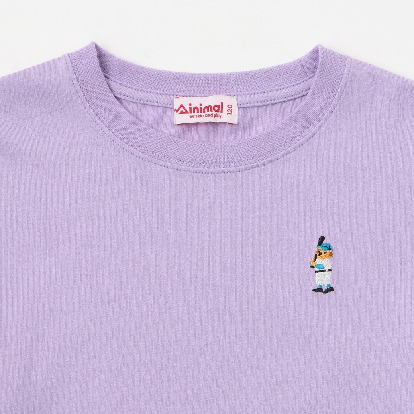 小熊點綴天竺長袖T恤