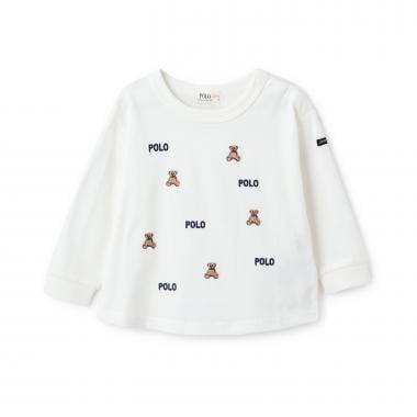 【POLO BCS】圖案刺繡長袖T恤