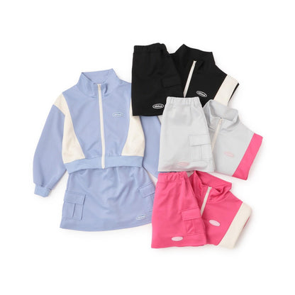 全拉鍊外套+半身裙套裝