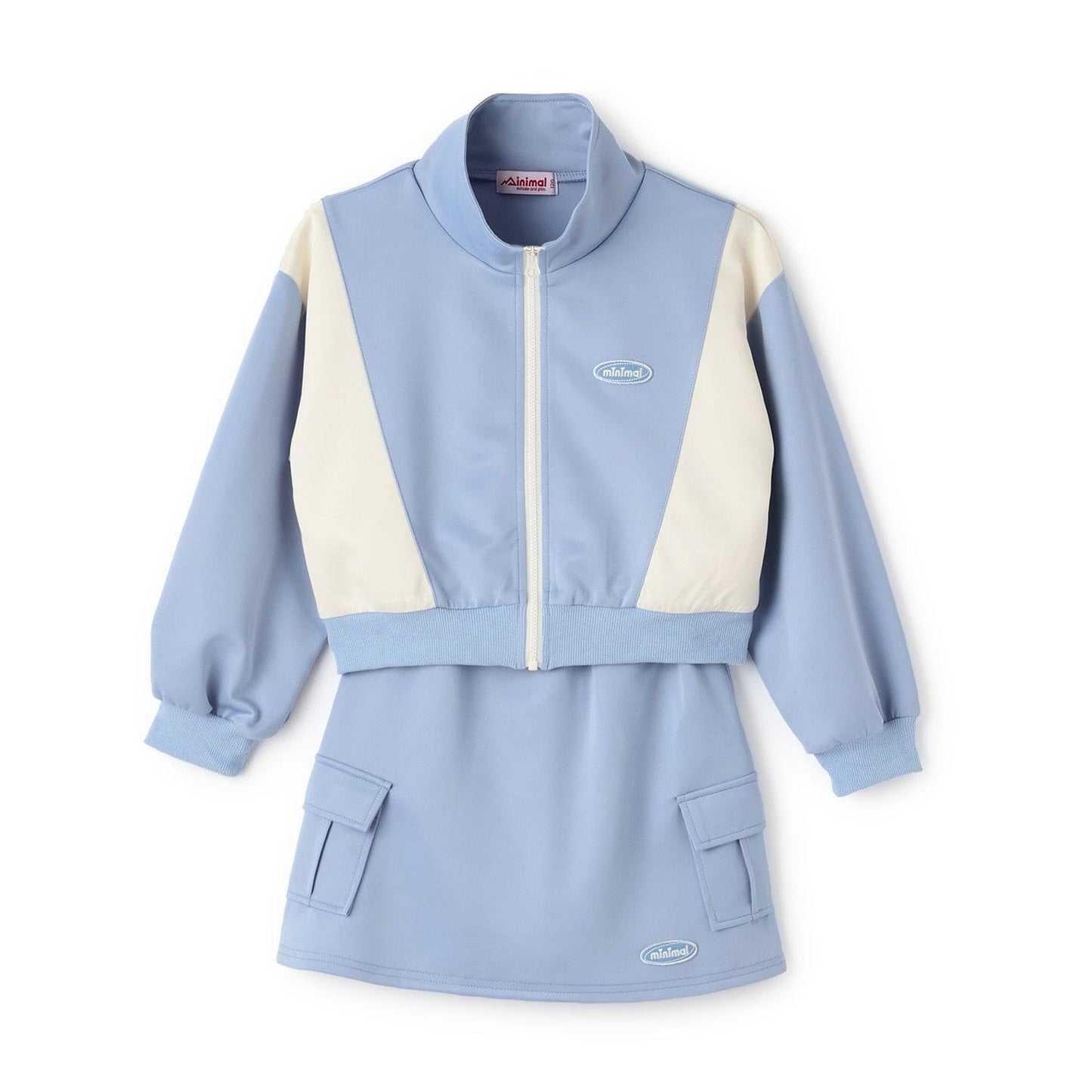 全拉鍊外套+半身裙套裝