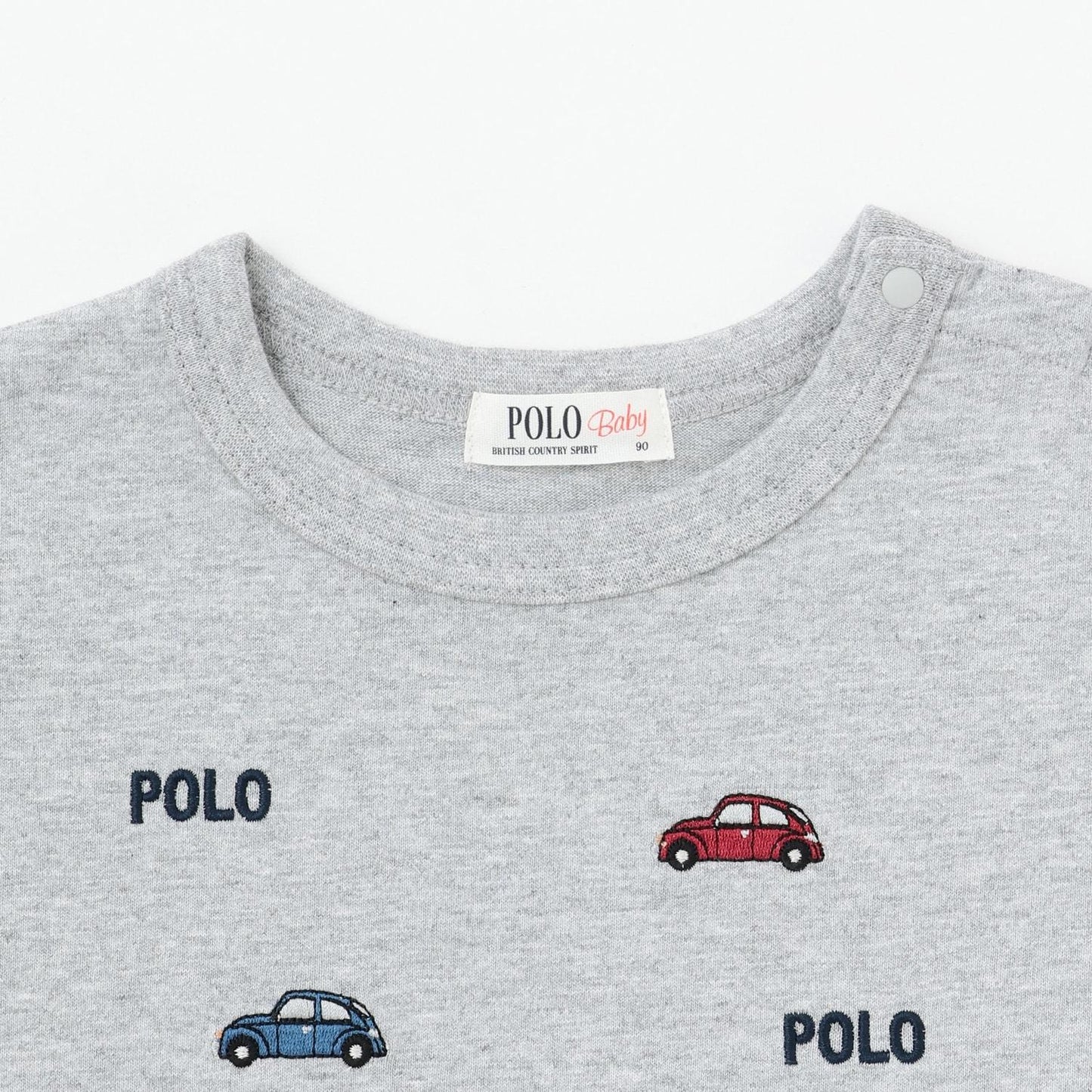 【POLO BCS】圖案刺繡長袖T恤