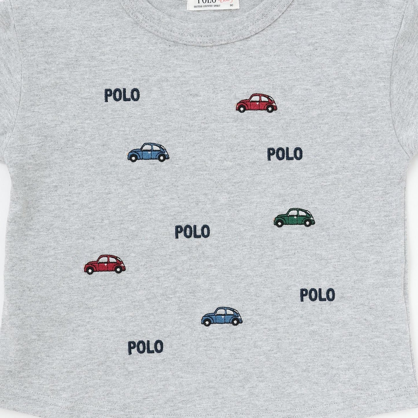 【POLO BCS】圖案刺繡長袖T恤