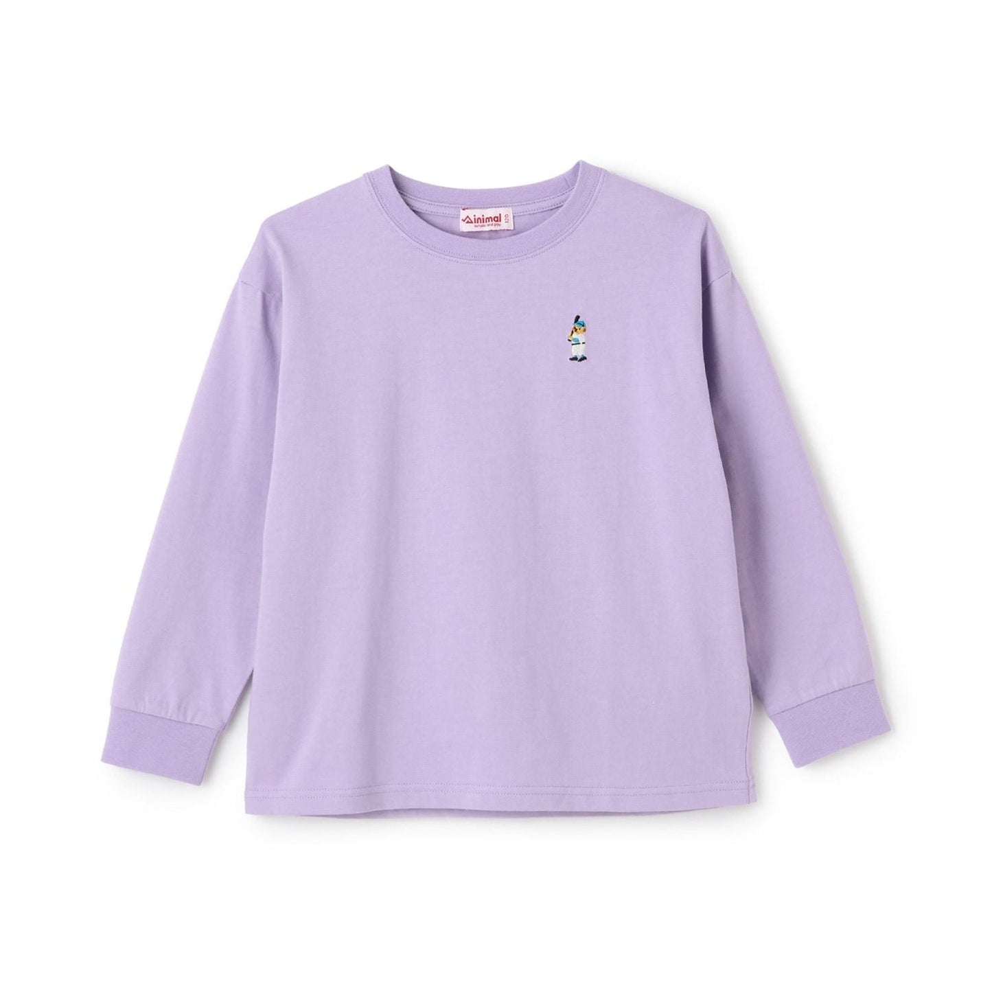 小熊點綴天竺長袖T恤