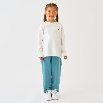 小熊點綴天竺長袖T恤