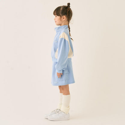 全拉鍊外套+半身裙套裝