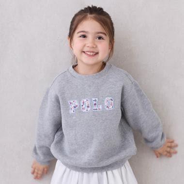 【POLO BCS】標誌貼花長袖T恤