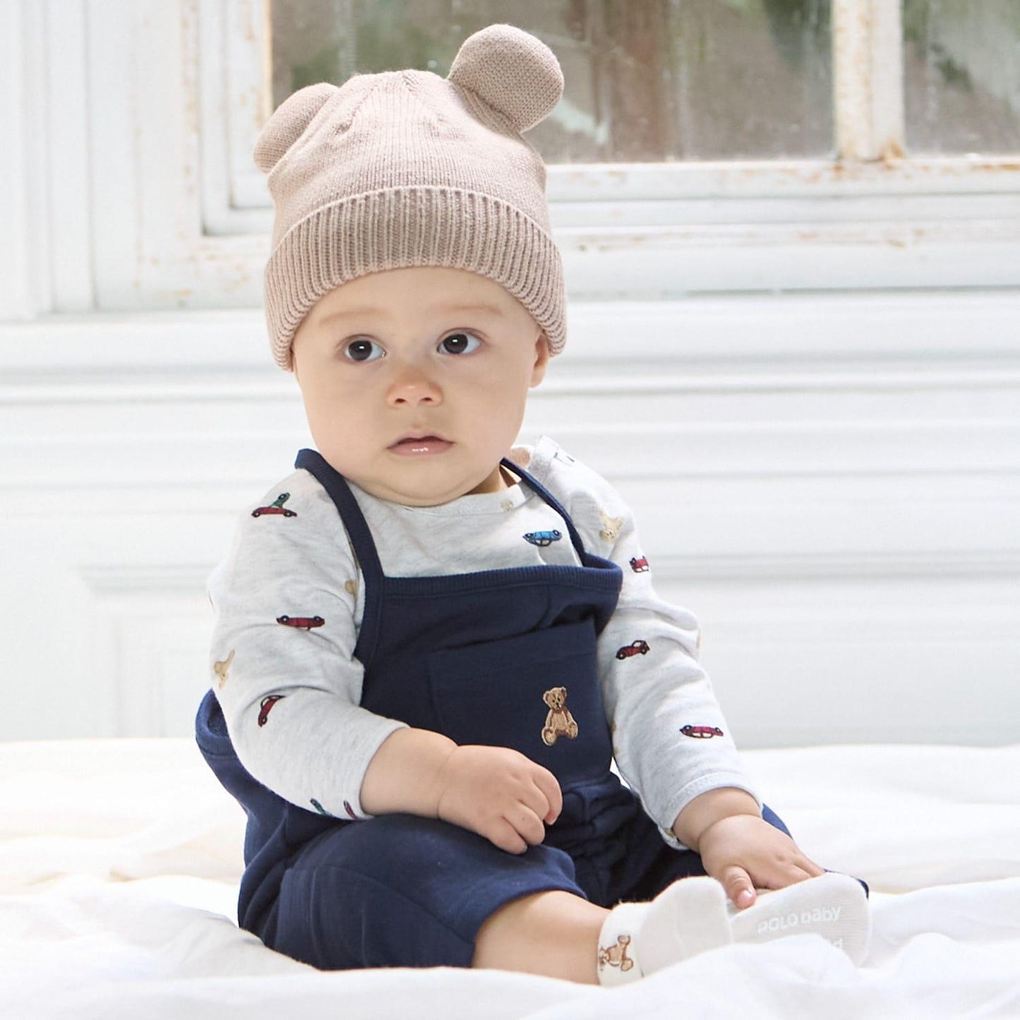 【POLO BCS】小熊刺繡船襪