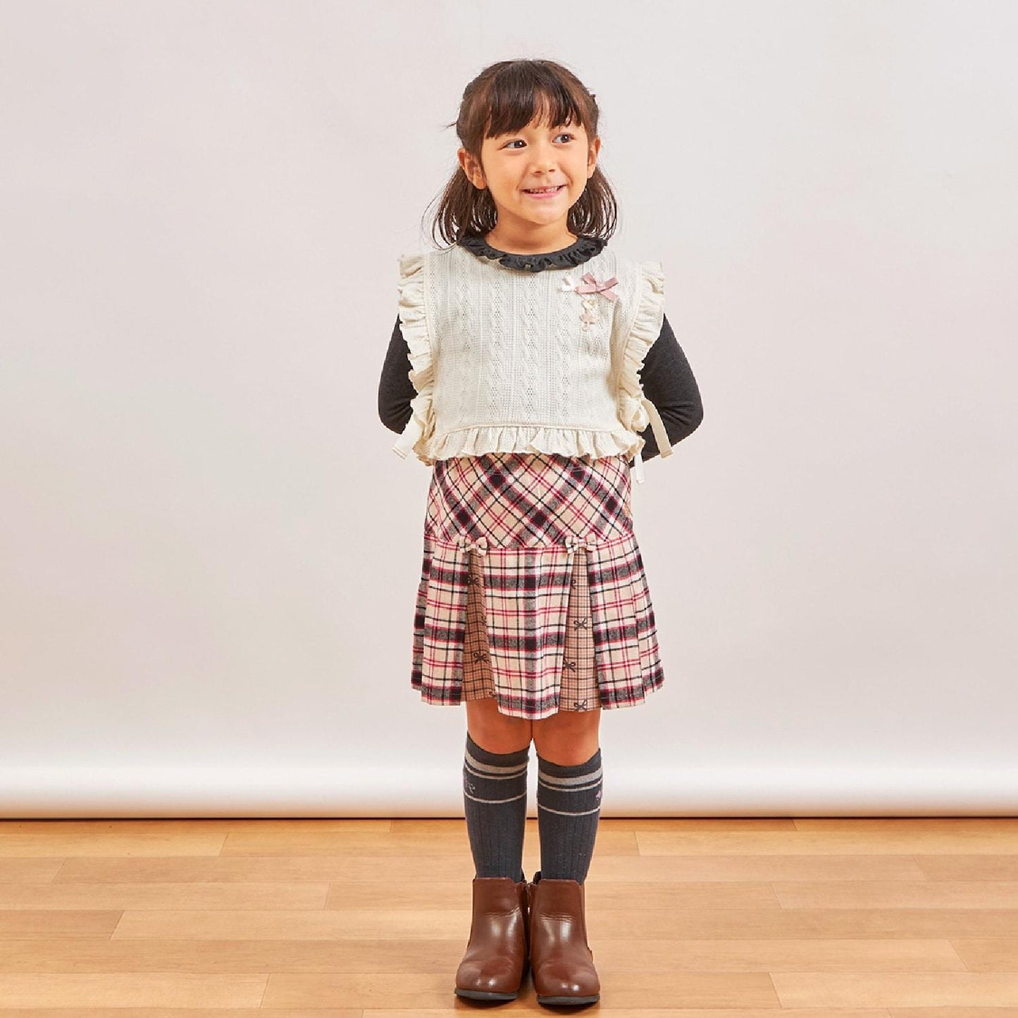 麻花紋提花背心