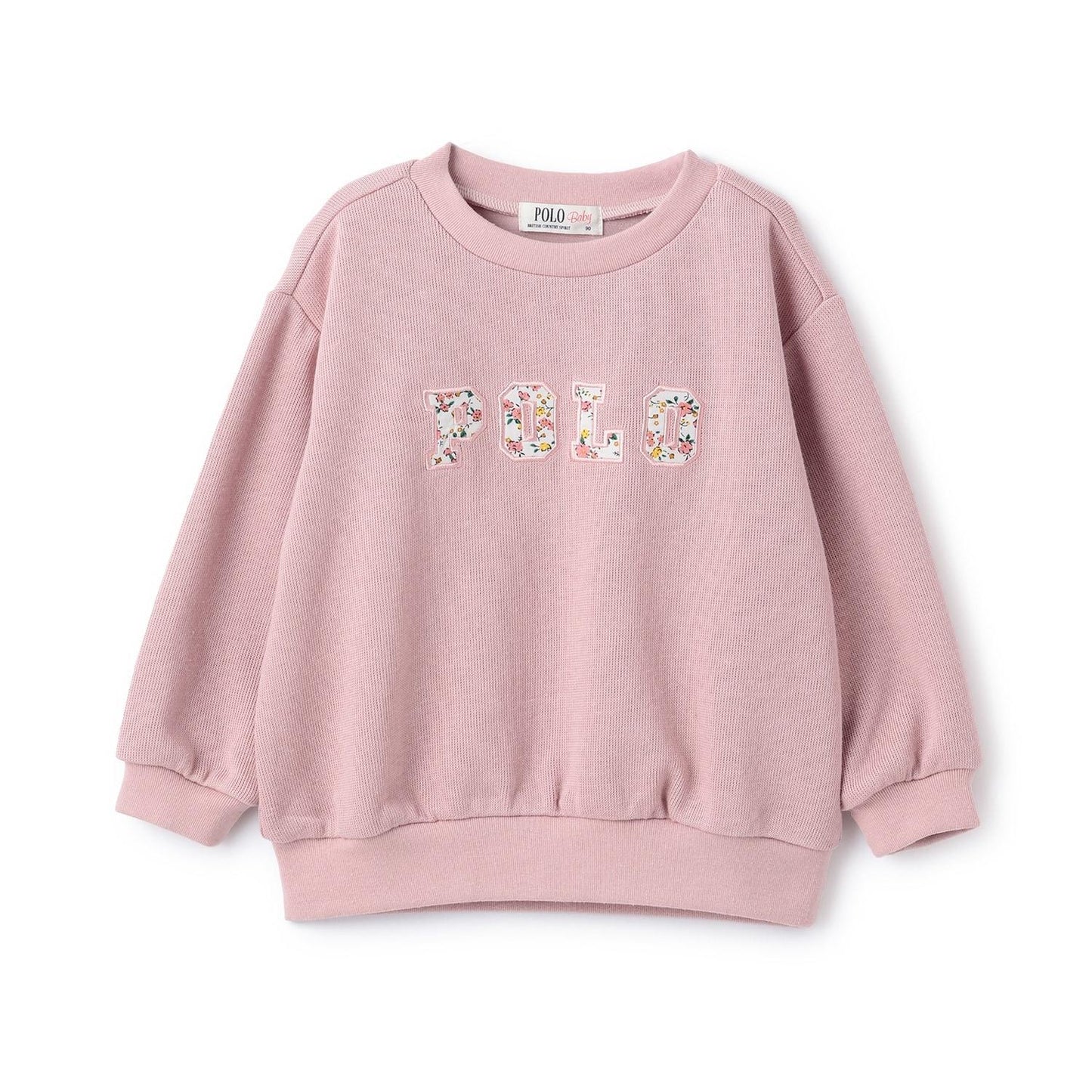 【POLO BCS】標誌貼花長袖T恤