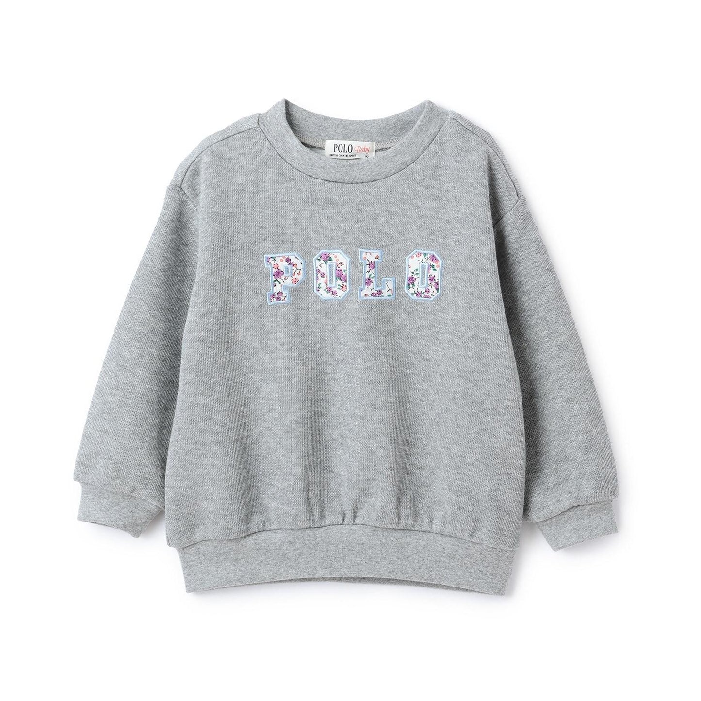 【POLO BCS】標誌貼花長袖T恤