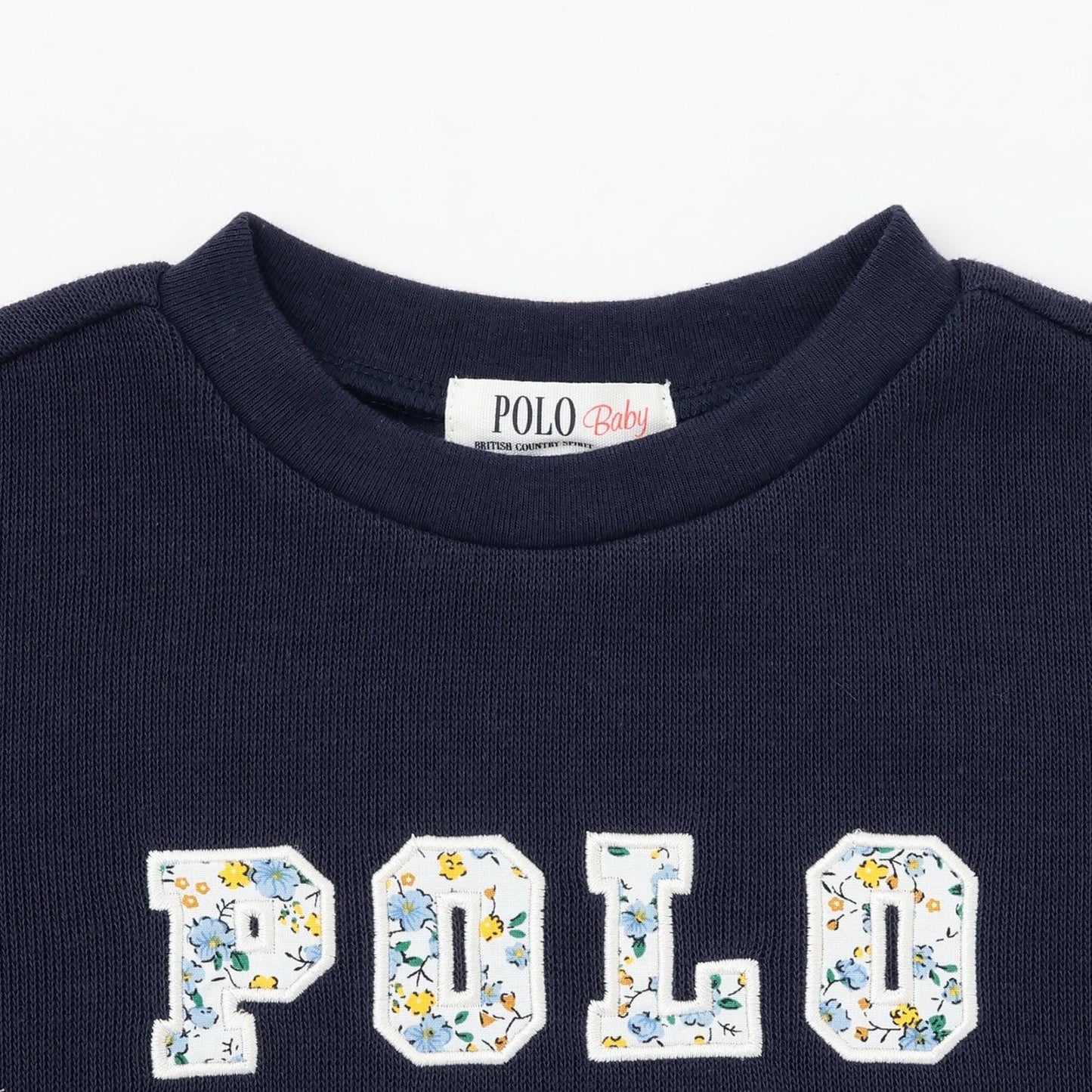 【POLO BCS】標誌貼花長袖T恤