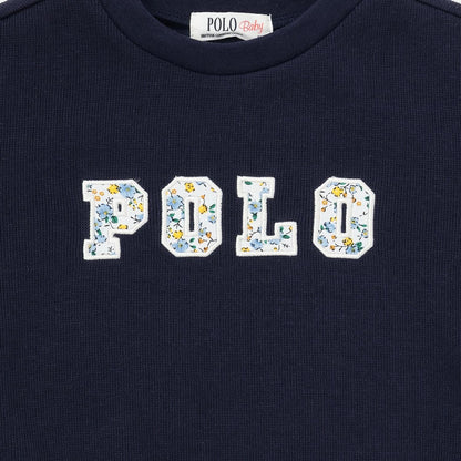 【POLO BCS】標誌貼花長袖T恤