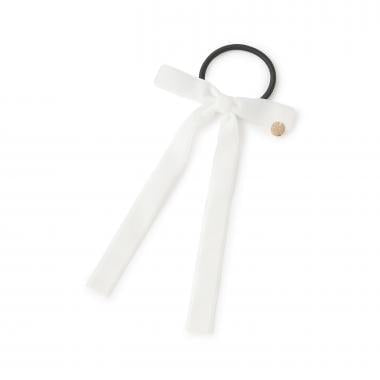 天鵝絨蝴蝶結髮圈