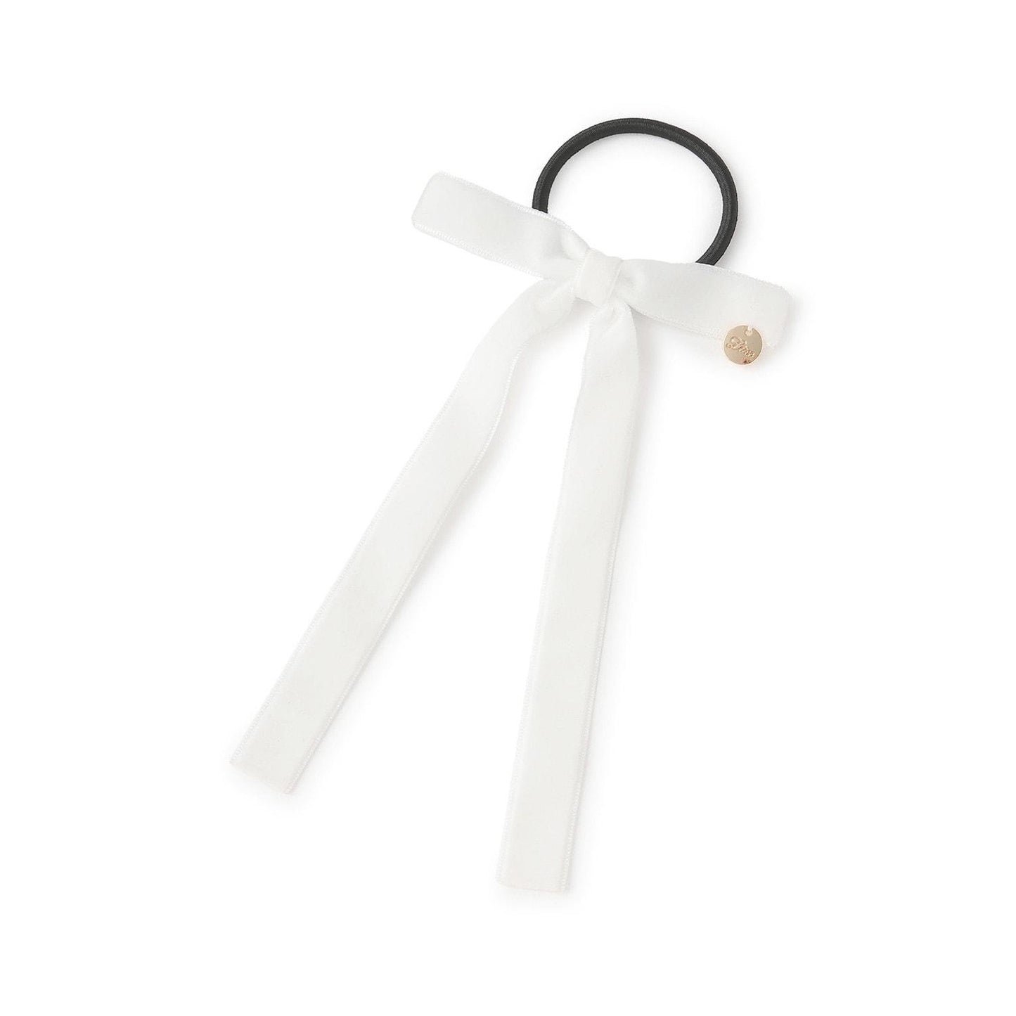 天鵝絨蝴蝶結髮圈