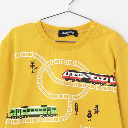 【人氣商品】【直營店無售】電車印花長袖T恤