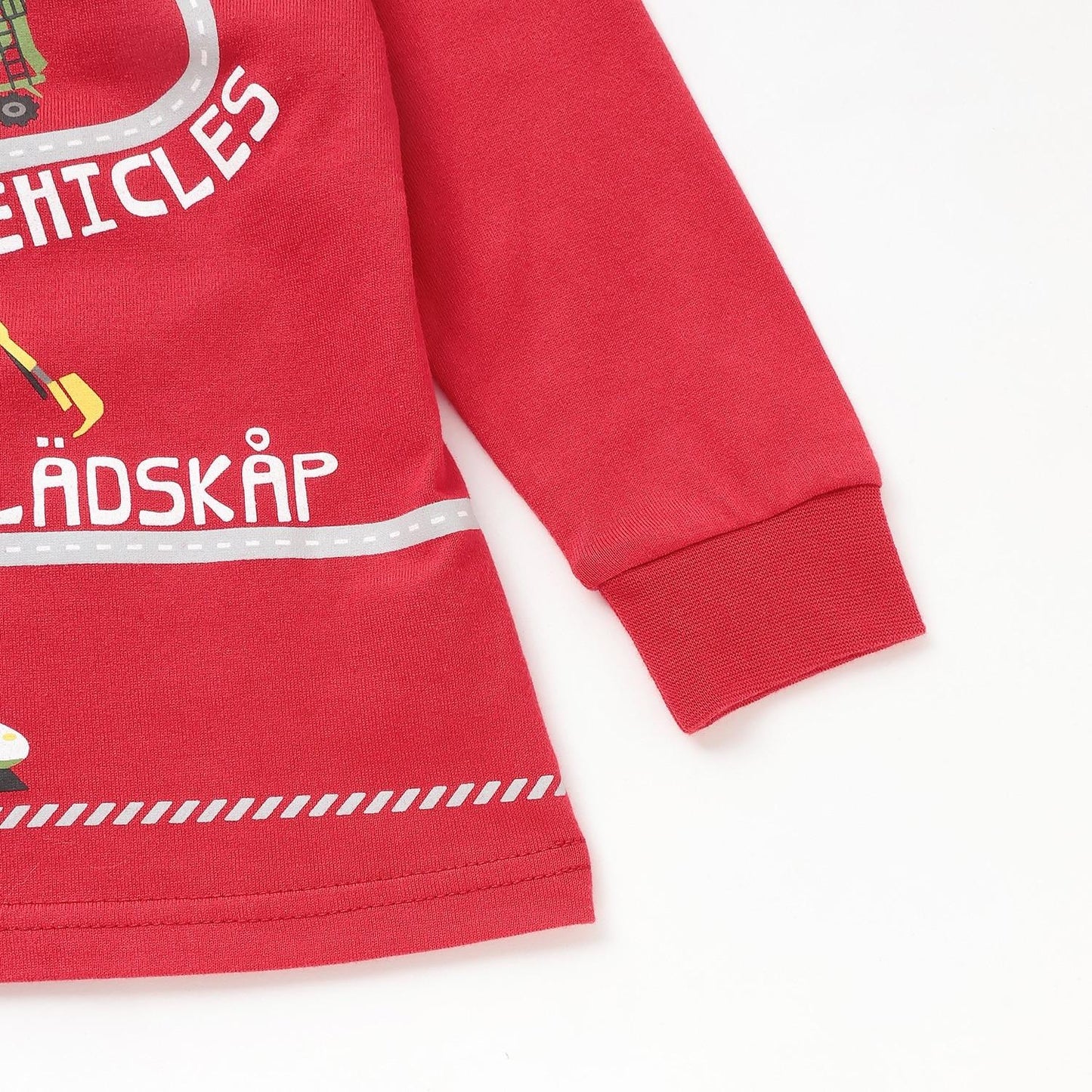 【人氣商品】【直營店無售】工程車輛與電車長袖T恤