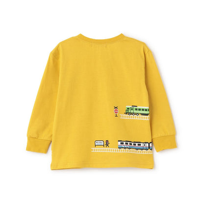 【人氣商品】【直營店無售】電車印花長袖T恤