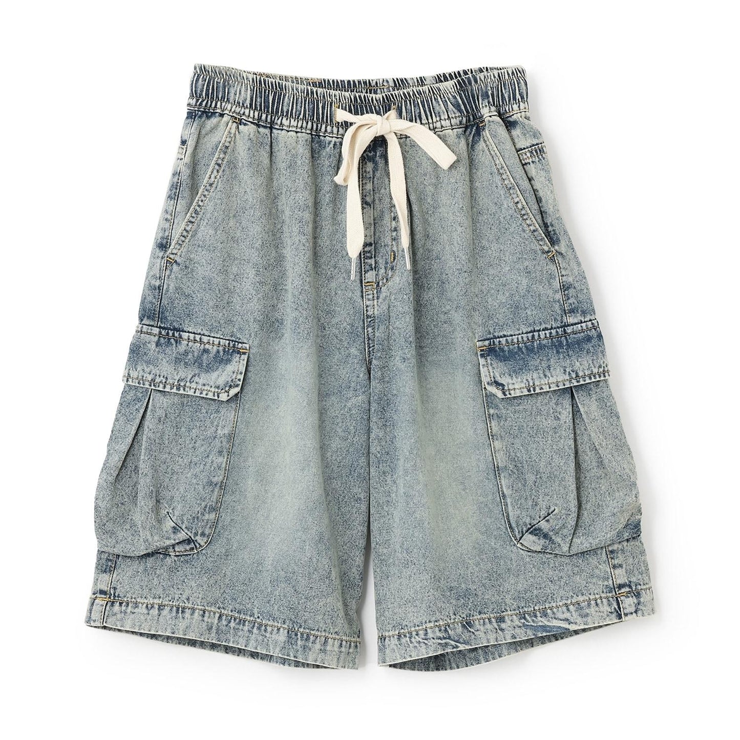 【LTXC】拼接牛仔工裝褲