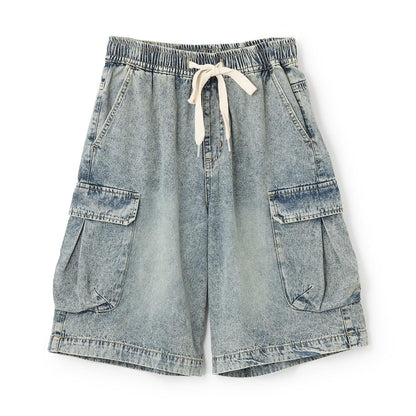 【LTXC】拼接牛仔工裝褲