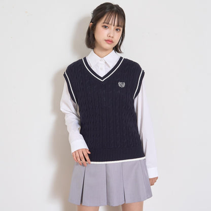 【畢業服・典禮】【可水洗】學生針織背心