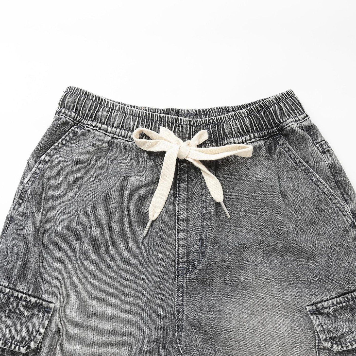 【LTXC】拼接牛仔工裝褲