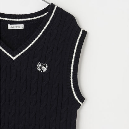 【畢業服・典禮】【可水洗】學生針織背心