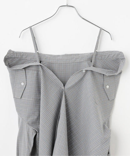 帶標誌牌格子襯衫【韓國時尚】