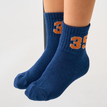 編號混合彩色襪