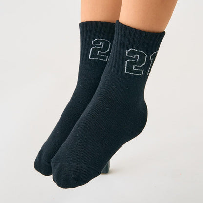 編號混合彩色襪