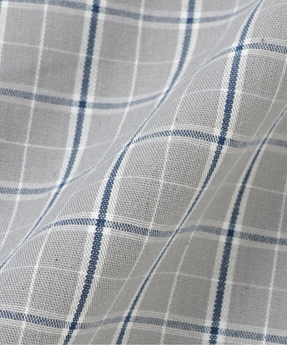 帶標誌牌格子襯衫【韓國時尚】