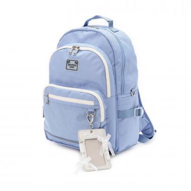 【防潑水】繫帶蝴蝶結卡包掛飾雙肩包