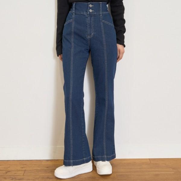 【彈力】修身喇叭牛仔褲