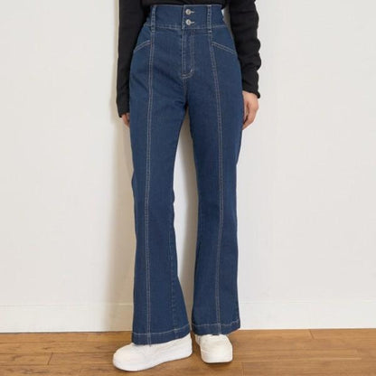 【彈力】修身喇叭牛仔褲