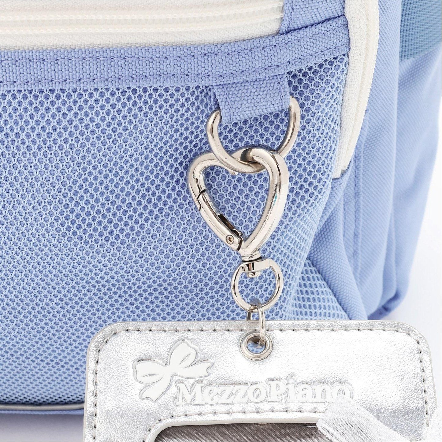 【防潑水】繫帶蝴蝶結卡包掛飾雙肩包