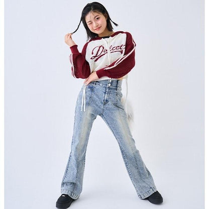 【彈力】修身喇叭牛仔褲