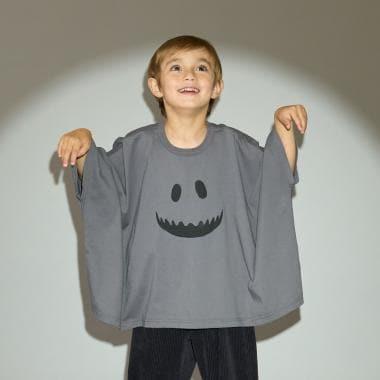 【カイテキ天竺】不規則鬼怪圖案T恤