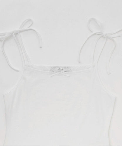 荷葉邊層疊吊帶套裝【韓國時尚】