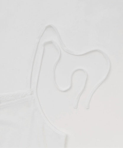 荷葉邊層疊吊帶套裝【韓國時尚】