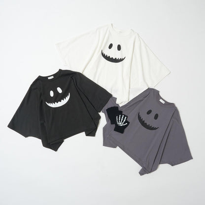 【カイテキ天竺】不規則鬼怪圖案T恤