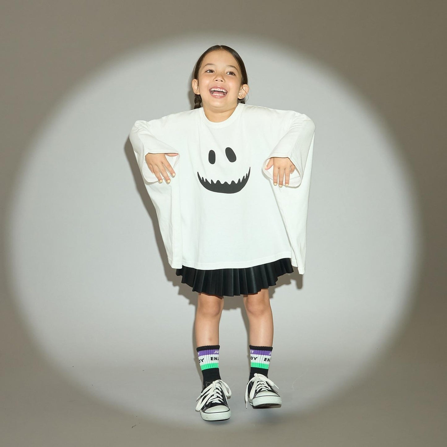 【カイテキ天竺】不規則鬼怪圖案T恤