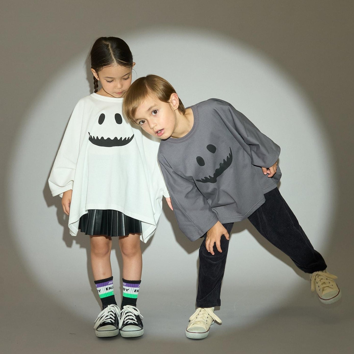 【カイテキ天竺】不規則鬼怪圖案T恤