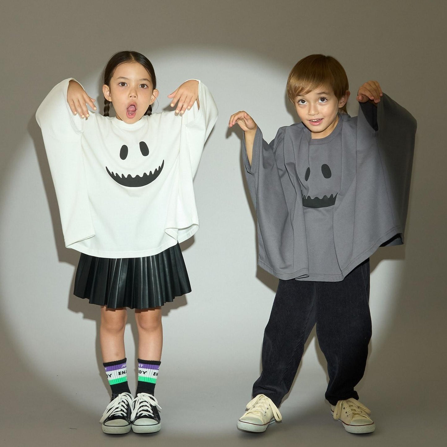 【カイテキ天竺】不規則鬼怪圖案T恤