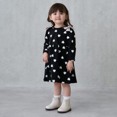 【GOODPRICE】印花蝴蝶結裝飾連衣裙