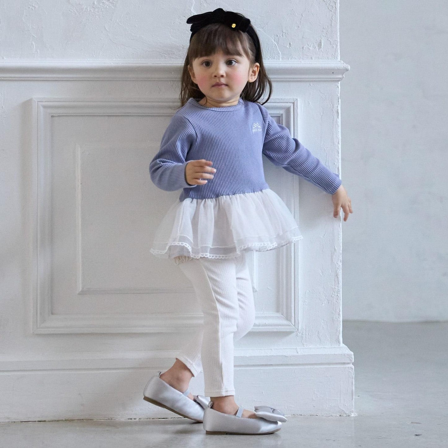 背部荷葉邊打底褲