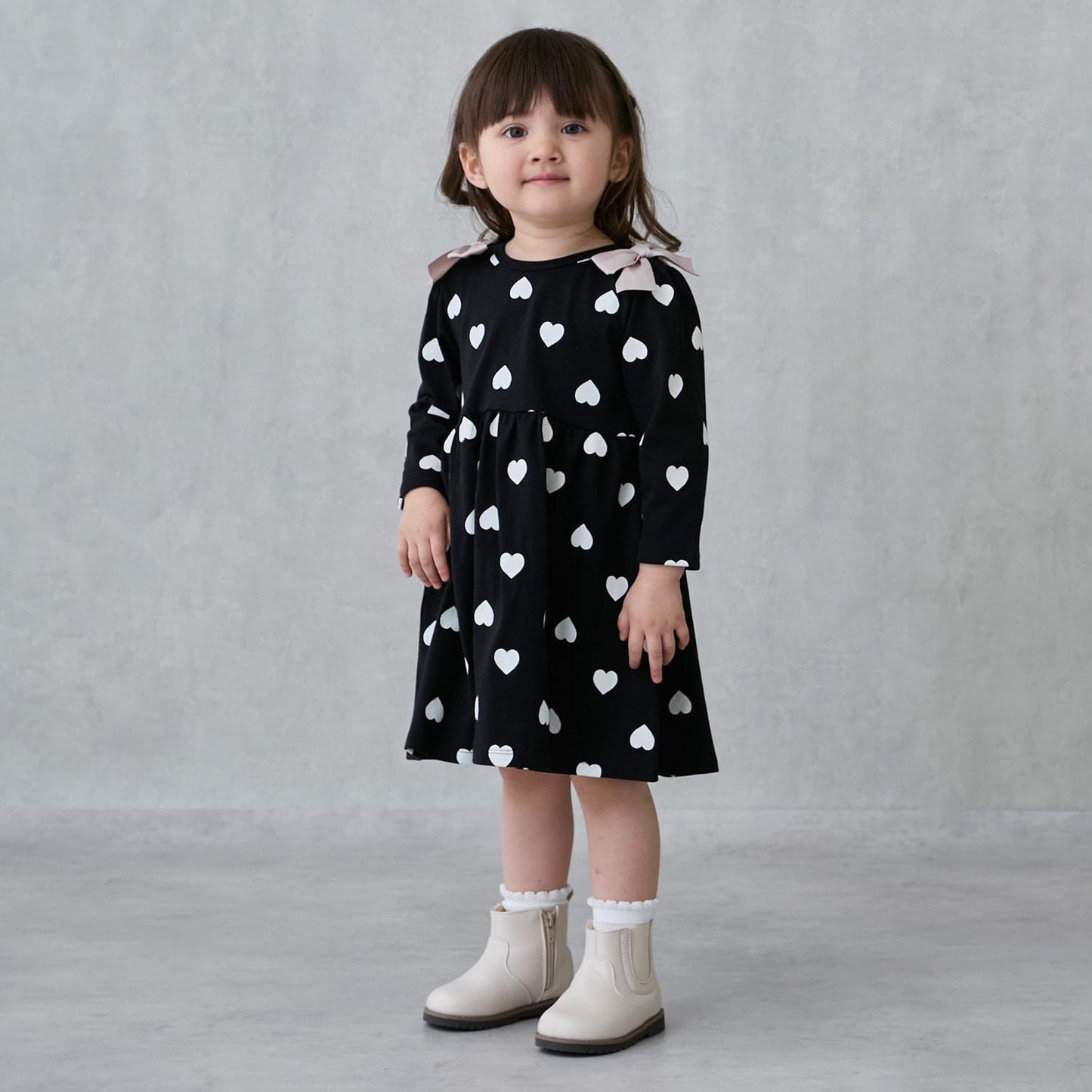 【GOODPRICE】印花蝴蝶結裝飾連衣裙