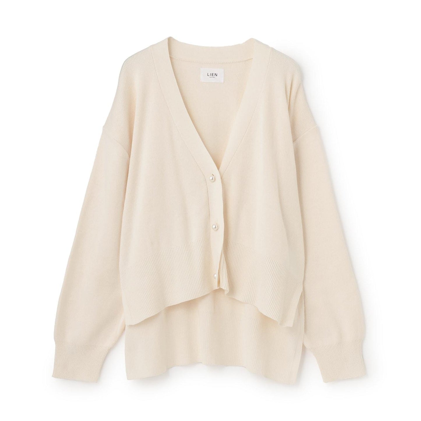 珍珠紐釦針織開衫