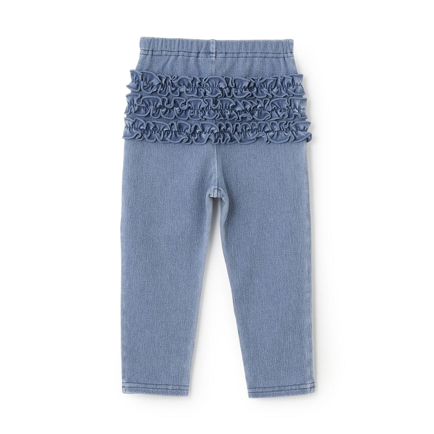 背部荷葉邊打底褲