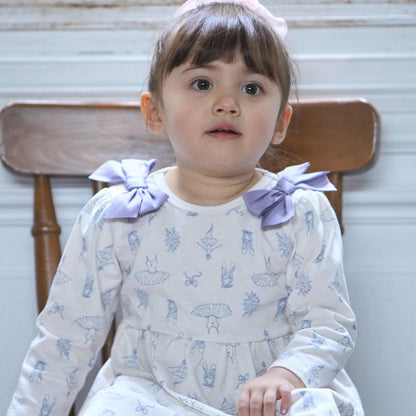 【GOODPRICE】印花蝴蝶結裝飾連衣裙