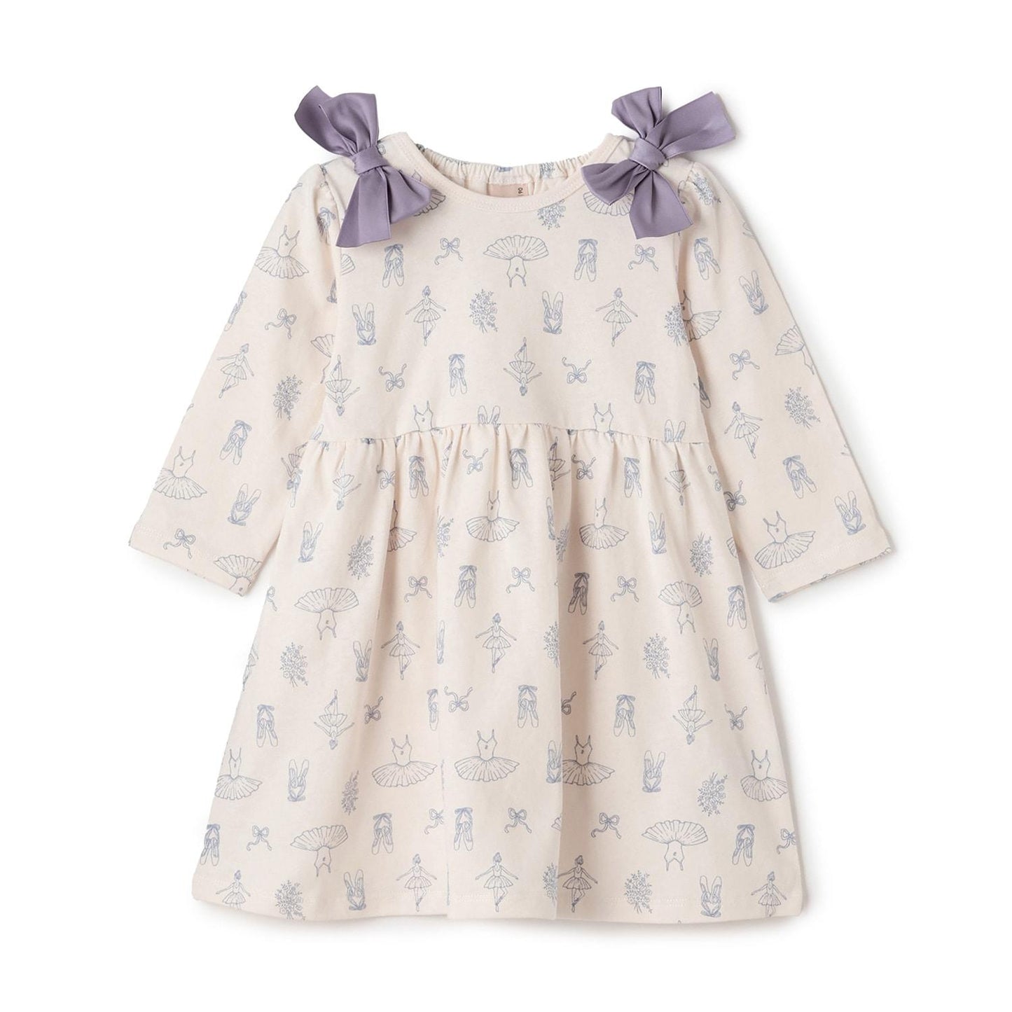 【GOODPRICE】印花蝴蝶結裝飾連衣裙