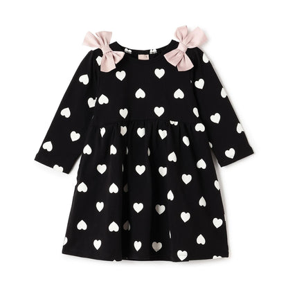 【GOODPRICE】印花蝴蝶結裝飾連衣裙